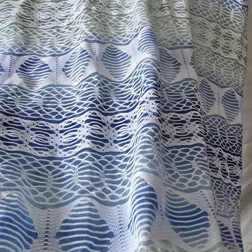 J Valdi Swimsuit Tropical Boho Cover Up Sheer Dress Like New Small - Picture 5 of 8